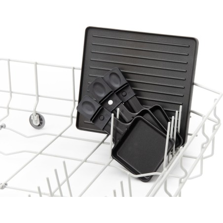 "Fritel RSG 3280 Raclette Grill for 8 Persons - 1400W, Stylish Black & Stainless Steel - Perfect for Cozy Gatherings!"